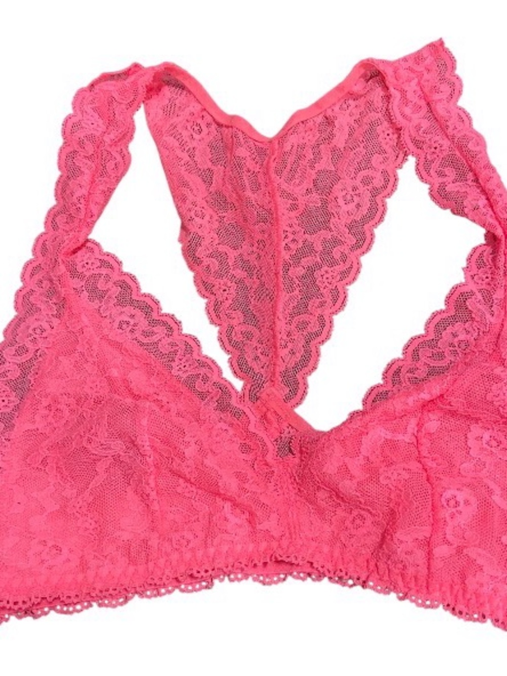 Victoria's Secret Neon Pink Lace  Bralette size M